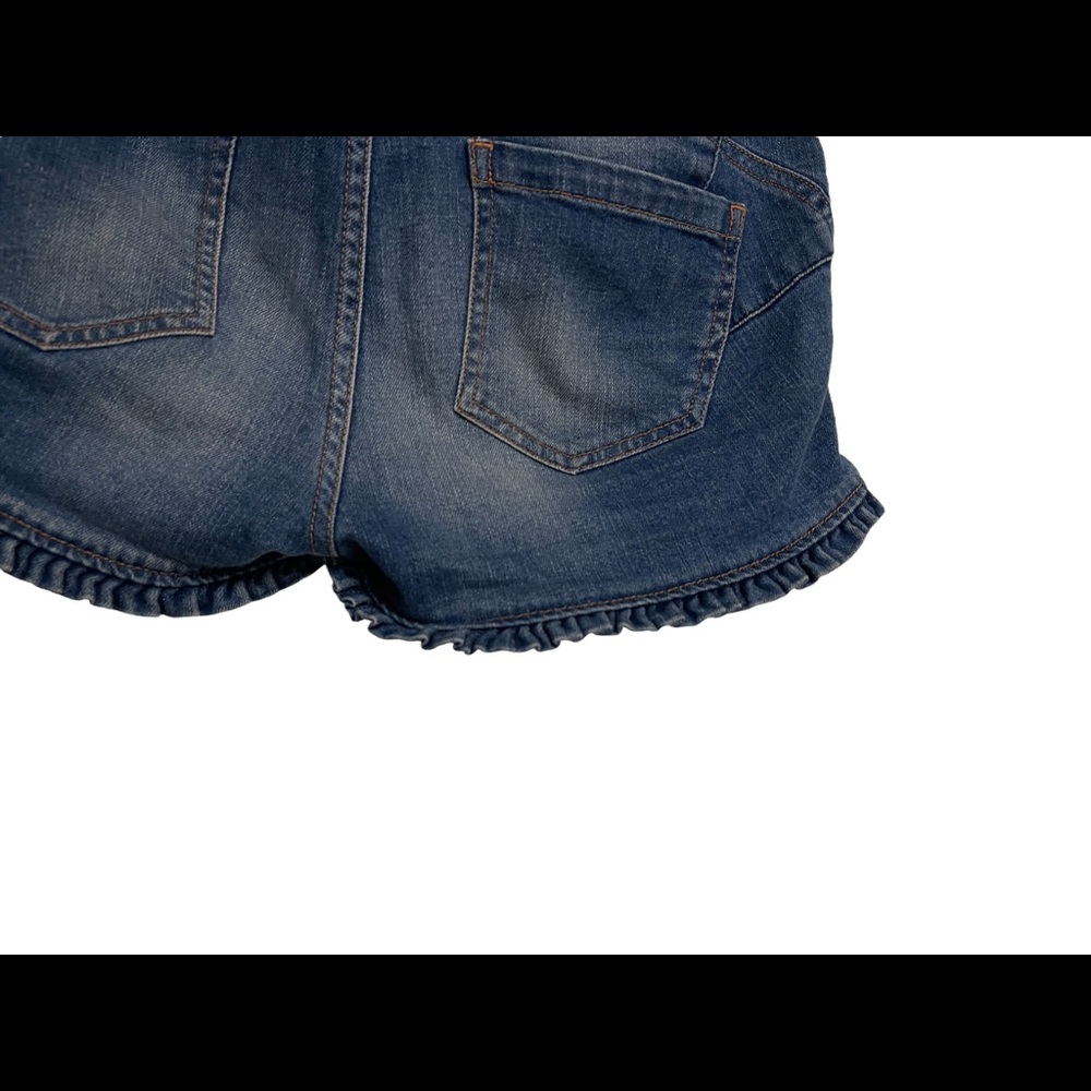 Next Denim Ruffle Trim Shorts - Picture 7 of 7